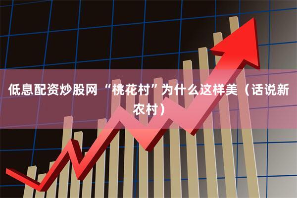 低息配资炒股网 “桃花村”为什么这样美（话说新农村）